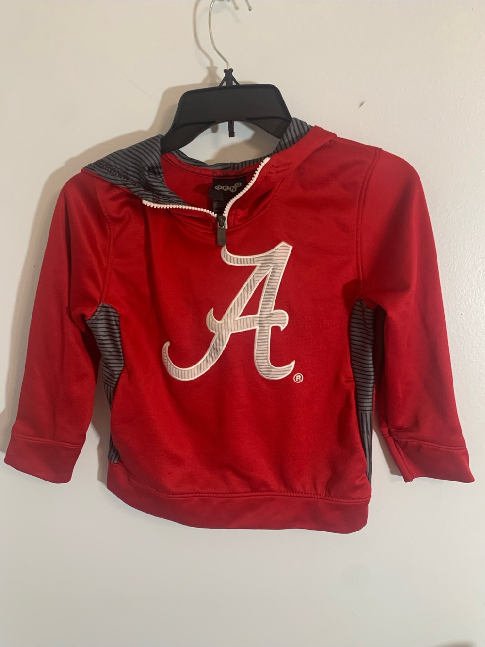 Alabama Kids Team Hoodie Size 7 Gen2 Team Spirit Roll Tide 1/4 zip